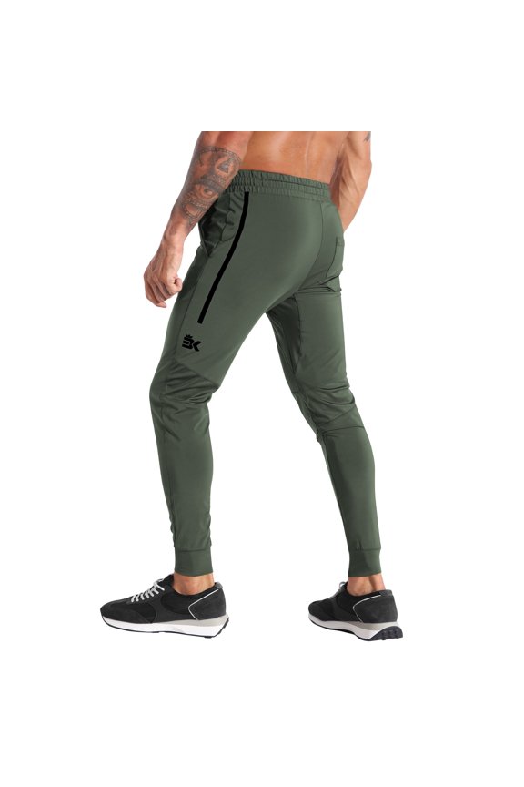 Men's Relaxed Gym Jogger Pants,Lightweight Workout Running Sweatpants with Pockets (Medium, Army Green)