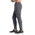 thumbnail image 1 of BROKIG Men's Zip Cargo Jogger Pants Gym Workout Athletic Sweatpants with Pockets (XX-Large, Shadow Gray), 1 of 7