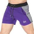thumbnail image 1 of BROKIG Mens 5" Gym Bodybuilding Shorts Running Workout Lightweight Shorts with Pockets (Medium, Purple), 1 of 6