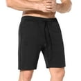 thumbnail image 1 of BROKIG Mens Gym Workout Shorts,Hidden Zip Cotton Running Athletic Shorts For Men with Pockets (Medium,Black), 1 of 7