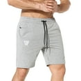 thumbnail image 1 of BROKIG Mens Gym Workout Shorts,Hidden Zip Cotton Running Athletic Shorts For Men with Pockets (Medium,Light Gray), 1 of 7