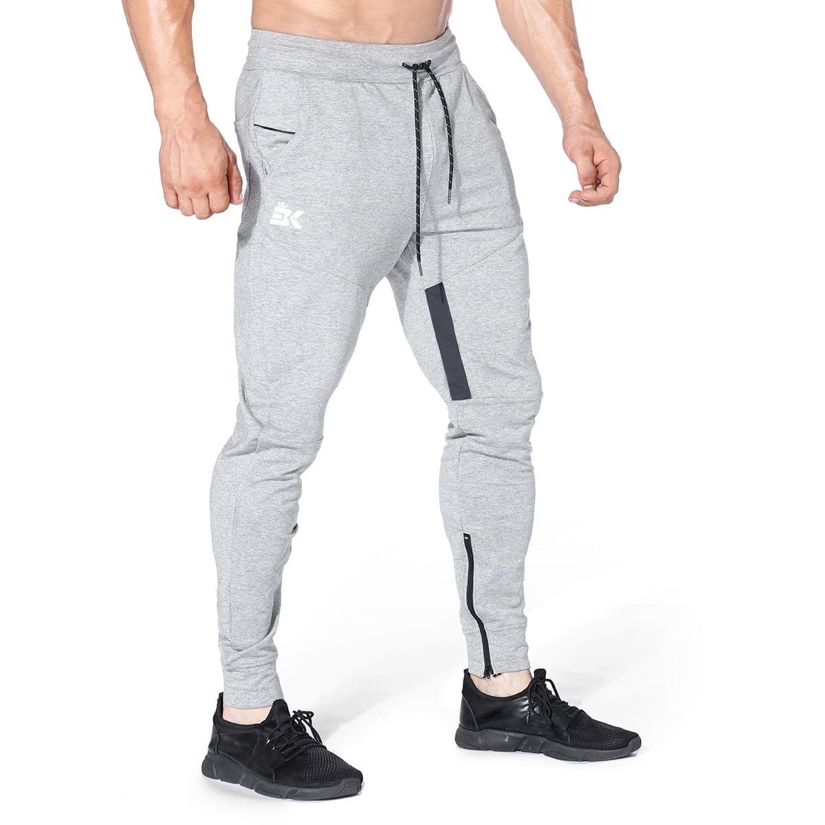 Buy Mens Thigh Mesh Gym Jogger Pants, Men's Casual Slim Fit Workout