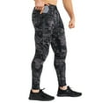 thumbnail image 1 of BROKIG Mens Thigh Mesh Gym Jogger Pants, Casual Slim Fit Workout Bodybuilding Sweatpants with Zipper Pocket (XX-Large, Camo Gray), 1 of 7