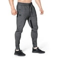 thumbnail image 1 of BROKIG Mens Thigh Mesh Gym Jogger Pants, Casual Slim Fit Tapered Workout Training Sweatpants with Zipper Pocket (XX-Large, Dark Gray), 1 of 9
