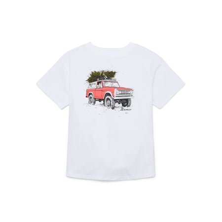 Weekend Academy Girls Short Sleeve Boxy Graphic T-Shirt, Sizes 4-18