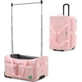 thumbnail image 1 of BRONKIGE Dance Bag With Garment Rack, 27 Inch Dance Competition Bag Garment Duffel Bag For Competition Events, Rolling Garment Bag Travel Dance Bag for Girls Boys, Pink, 1 of 7