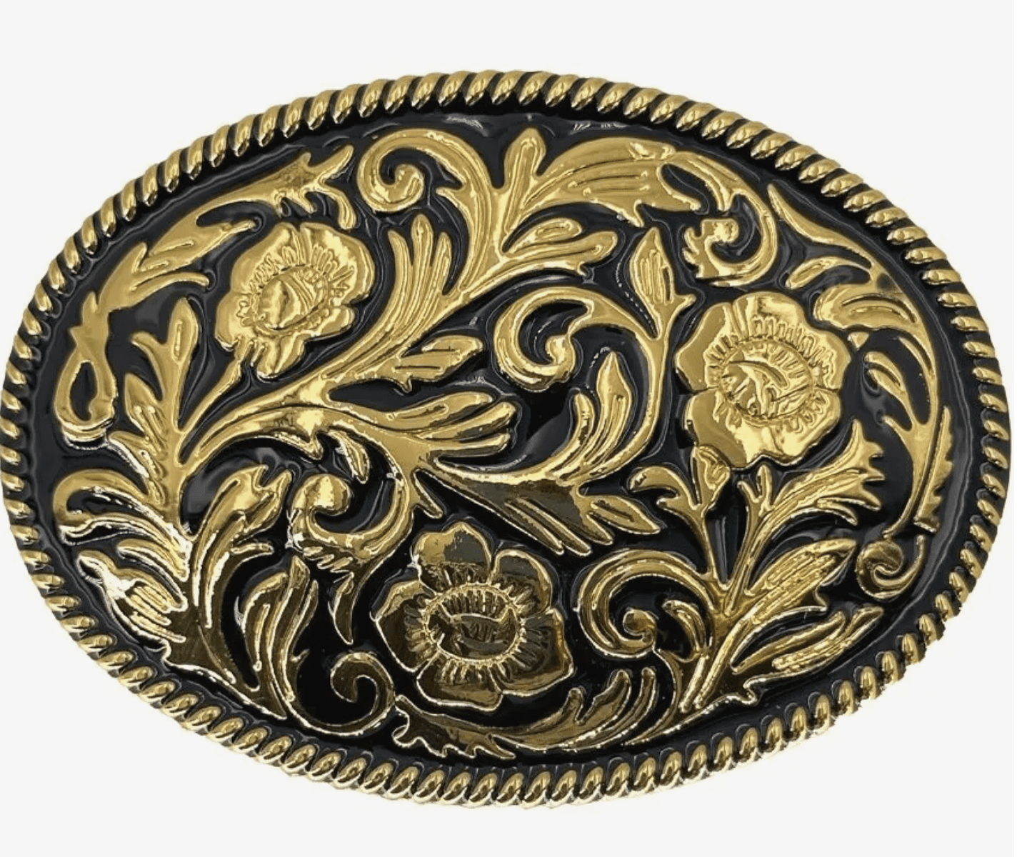 Western Cowgirl Belt with Oval Metal Buckle and Floral Engraving Amazon.com: POSKLA Western Floral Belt Buckle, Silver  main image 4