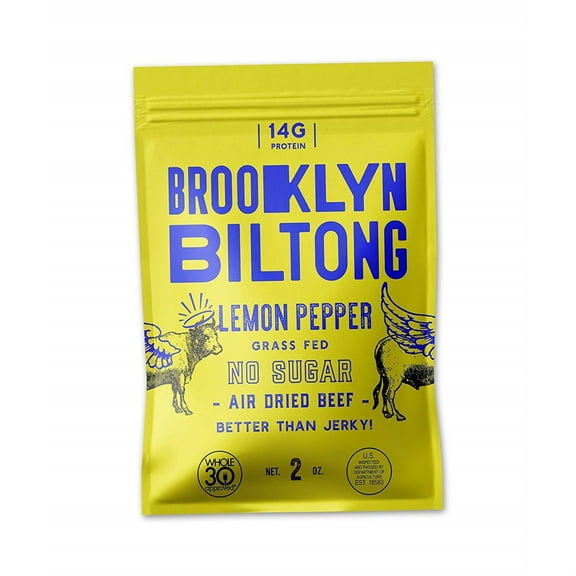 BROOKLYN BILTON - Jerky Lemon Pepper 2OZ ( Pack of 8)