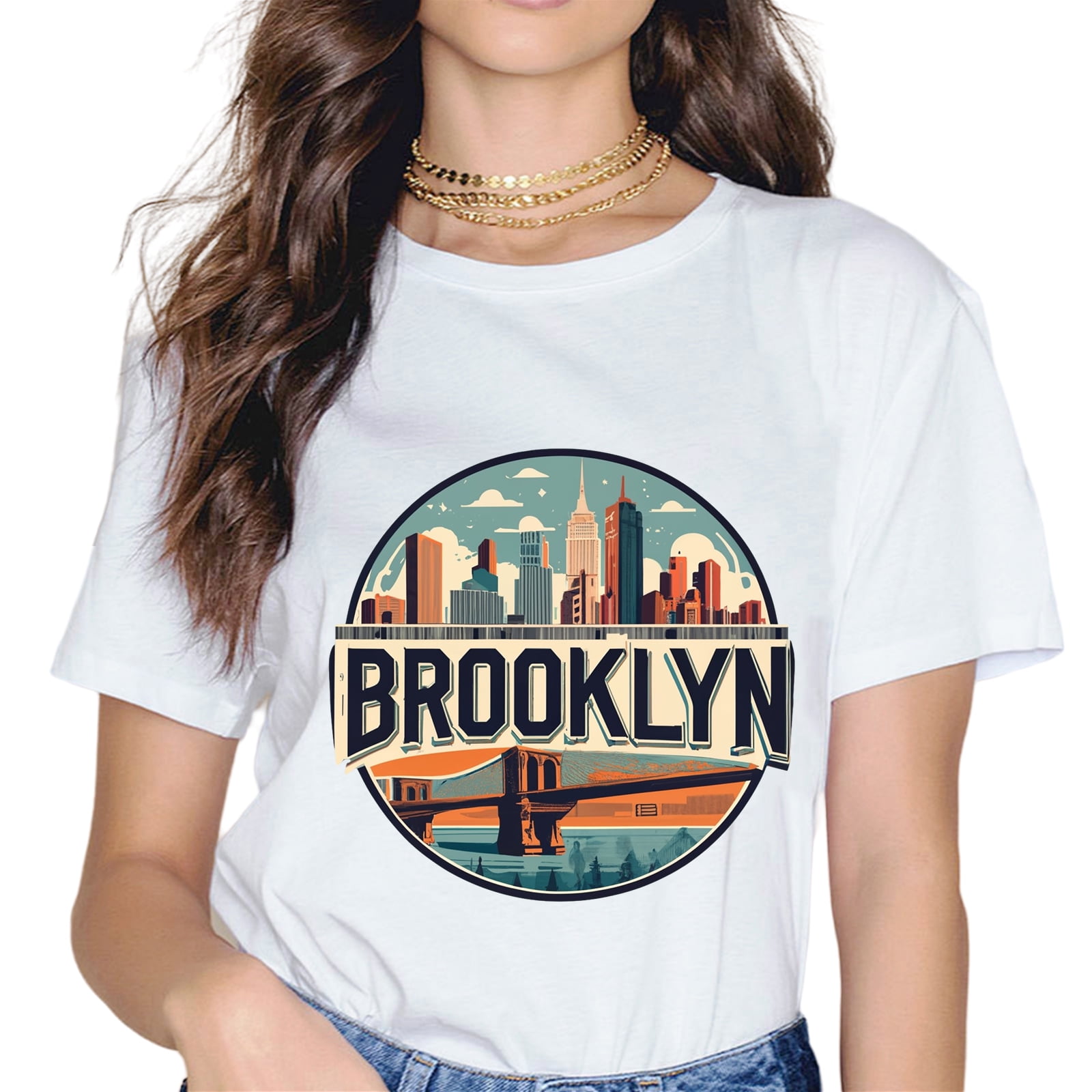Women’s Brooklyn Graphic Polo T-Shirt main image 1
