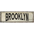 thumbnail image 1 of BROOKLYN Farmhouse Style Wood Look Sign Gift 6x18 Metal Decor 206180028104, 1 of 1