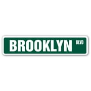 BROOKLYN NY Street Sign Decal NYC New York City big | Indoor/Outdoor |  18" Wide