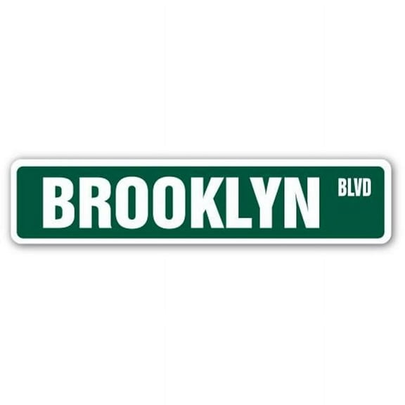 BROOKLYN Street Sign PINK name kids childrens room door bedroom girls boys gift