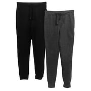 BROOKLYN VERTICAL 2-Pack Boys Fleece Cotton Joggers Pant|Soft Comfortable Cotton,Drawstring Pull,Pockets| Small-XL