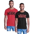 thumbnail image 1 of BROOKLYN VERTICAL 2-Pack Mens Basketball Short Sleeve T-Shirt with Chest Print| Miami, Denver, Boston, Los Angeles LA, 1 of 1