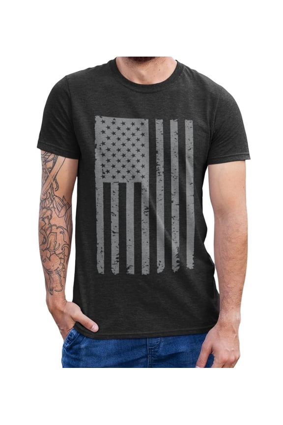 4th of July Shirts, Patriotic Graphic T-Shirts for Independence Day, Amaerican Flag