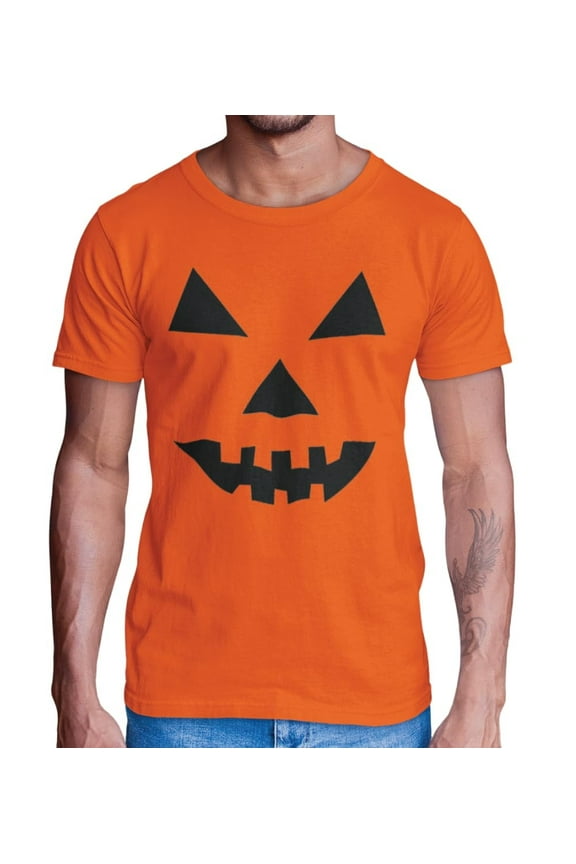 Adult Halloween Printed T-Shirts Jack O' Lantern Pumpkin Skeleton Fun Costume Designs