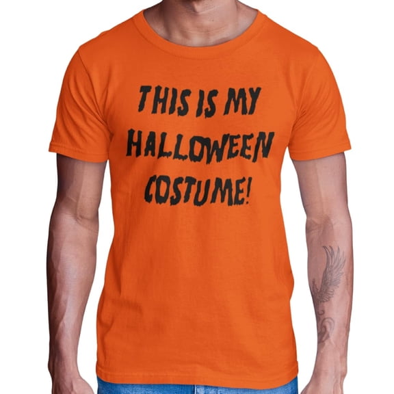 BROOKLYN VERTICAL Adult Halloween Printed T-Shirts Jack O' Lantern Pumpkin Skeleton Fun Costume Designs