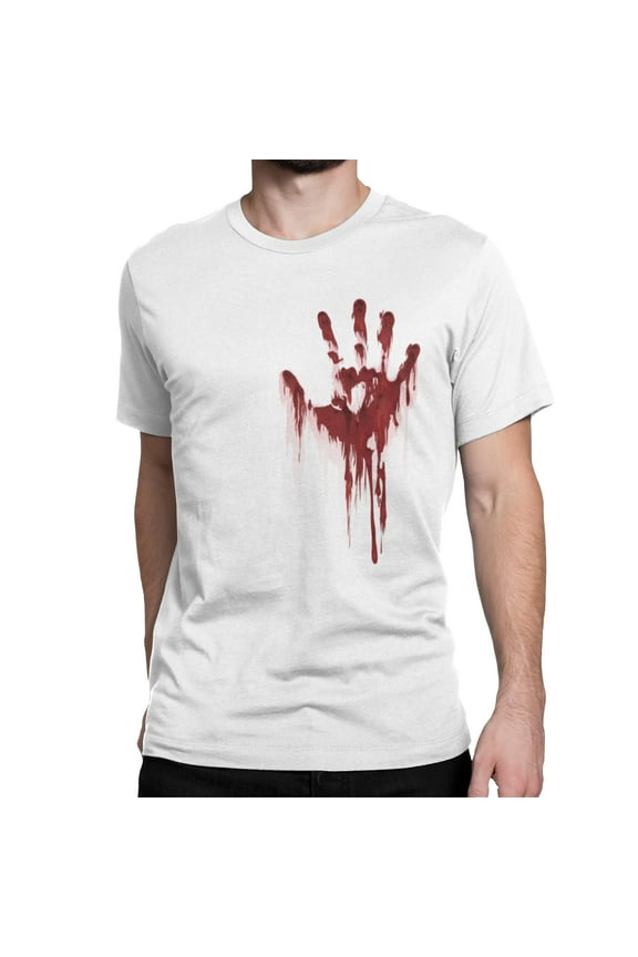 Adult Halloween Printed T-Shirts Jack O' Lantern Pumpkin Skeleton Fun Costume Designs