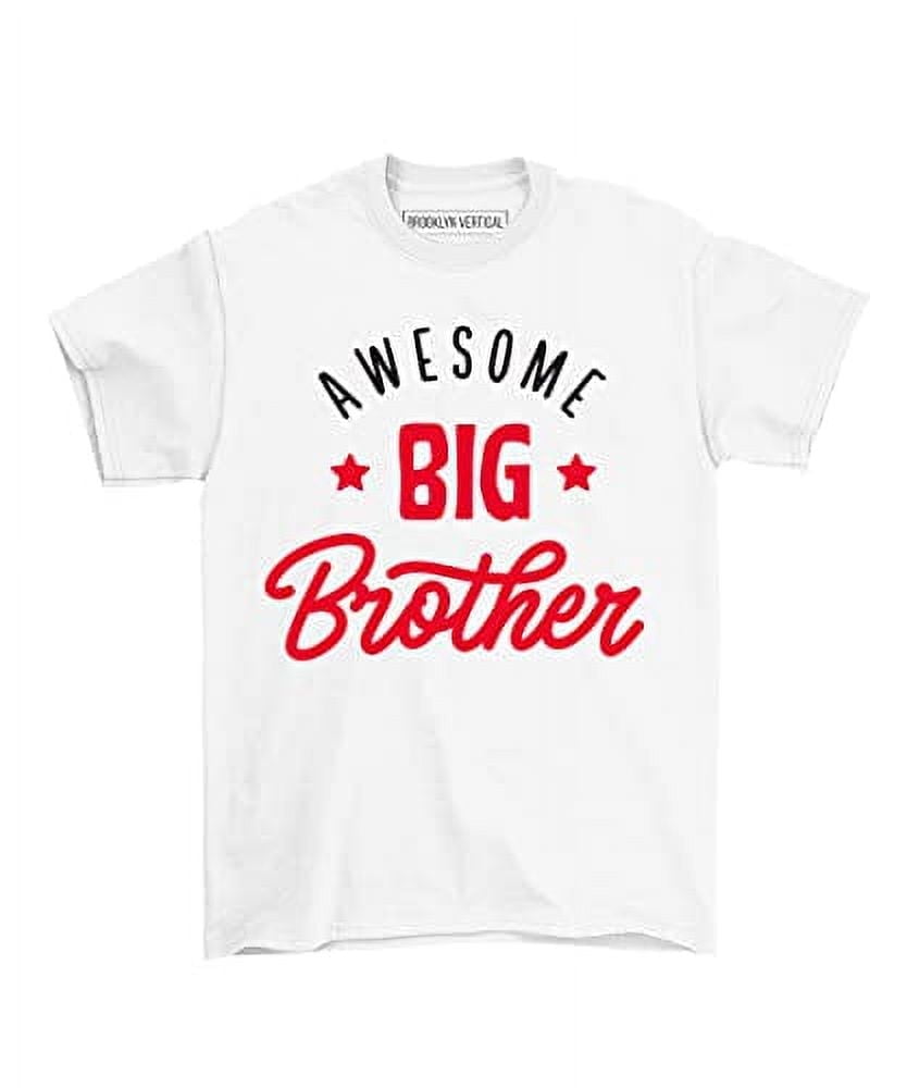 Cotton Toddler Big Brother Tees BROOKLYN VERTICAL 2-Pack Big Brother T- Shirts - Toddler To Big Sizes For Announcements 2 Pack Big Brother  Announcement Tshirts Toddler To Big Sizes, image size:834x1000