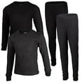 thumbnail image 1 of BROOKLYN VERTICAL Boys 2-Pack Thermal Waffle Active Base Layer Sets| Long Sleeve Shirt and Pants, 1 of 5