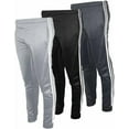 thumbnail image 1 of BROOKLYN VERTICAL Boys 3-Pack Tricot Jogger Sweatpants with Pockets | Soft Warm Cozy Size 6-20, 1 of 6