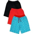 thumbnail image 1 of BROOKLYN VERTICAL Boys 3Pack Cotton French Terry Jogger Shorts with Drawstring and Pockets| Sports & Casual, 1 of 5