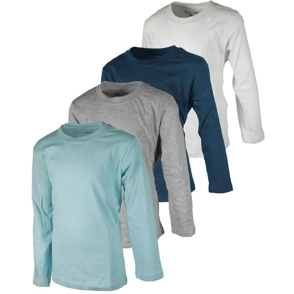 Brooklyn Vertical Youth T-Shirts Combo, Soft Cotton, 4 Pack