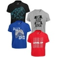 thumbnail image 1 of Brooklyn Vertical Graphic Kids Tees - Boys XL Crew Neck Tshirt, Chest Print, Pack of 4, 1 of 5