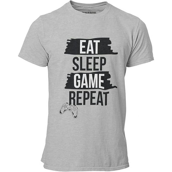 BROOKLYN VERTICAL Boys Gaming T-Shirt Printed Crew Neck Short Sleeve | Sizes 6-20Ã¢â¬Â¦