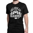 thumbnail image 1 of BROOKLYN VERTICAL Can't Hear You I'm Gaming | Funny Video Gamer Gaming Life Short Sleeve Crew Neck T-Shirt, 1 of 4