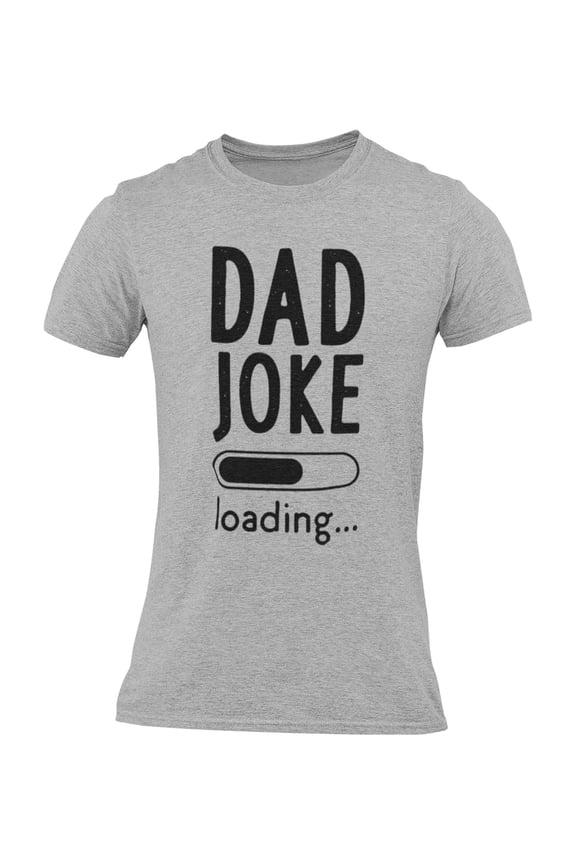 Men’s Adult Dad Joke Loading Graphic T-Shirt, Funny Father’s Day Short Sleeve Tee,