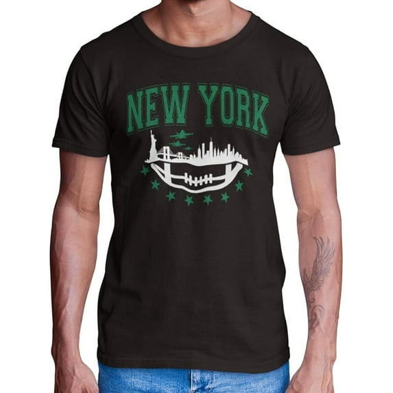 BROOKLYN VERTICAL Football Fan T-Shirt Short Sleeve