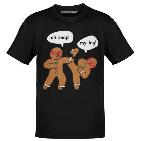 BROOKLYN VERTICAL Funny Christmas Santa Naughty Nice Holiday Short Sleeve Crew Neck T-Shirt | for Boys and Girls