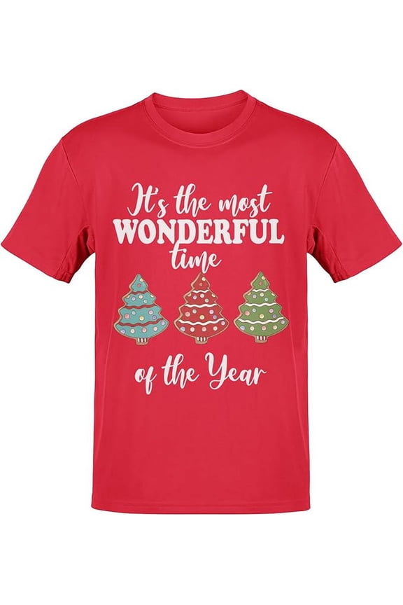 Funny Christmas Santa Naughty Nice Holiday Short Sleeve Crew Neck T-Shirt | for Boys and Girls