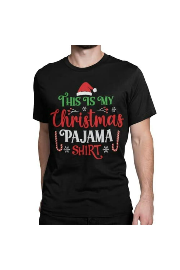 Funny Christmas Santa Naughty Nice Holiday Short Sleeve Crew Neck T-Shirt | for Men and Women