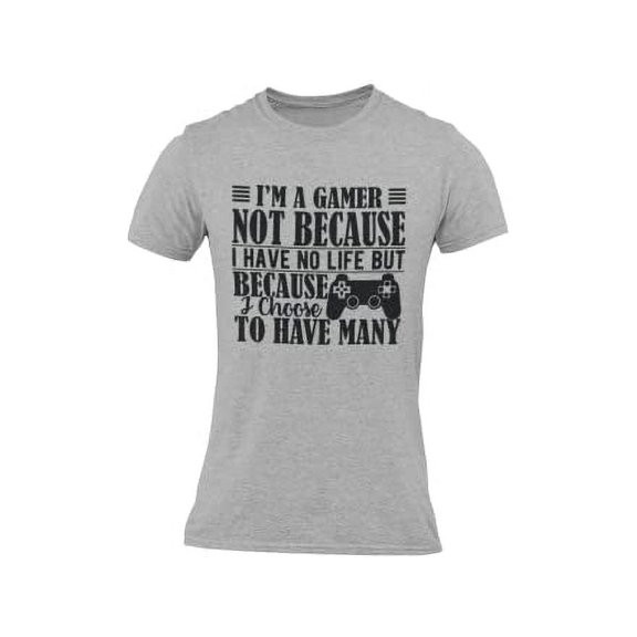 BROOKLYN VERTICAL I'm A Gamer | Funny Video Gamer Adult Humor Short Sleeve Crew Neck T-Shirt
