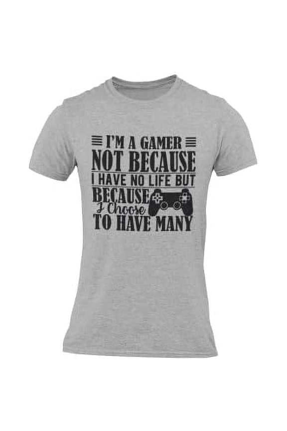 I'm A Gamer | Funny Video Gamer Adult Humor Short Sleeve Crew Neck T-Shirt