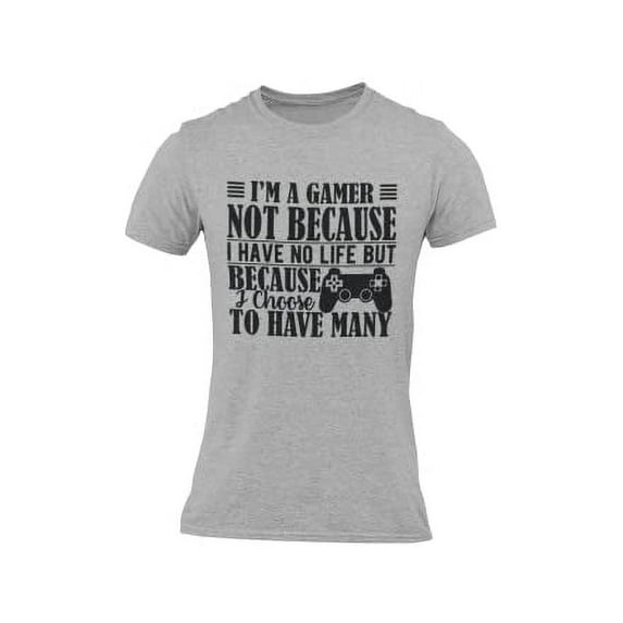 BROOKLYN VERTICAL I'm A Gamer | Funny Video Gamer Adult Humor Short Sleeve Crew Neck T-Shirt