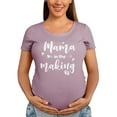 thumbnail image 1 of BROOKLYN VERTICAL Maternity Cute Funny New Mom Pregnancy Announcement Short Sleeve Crew Neck T-Shirt, 1 of 4