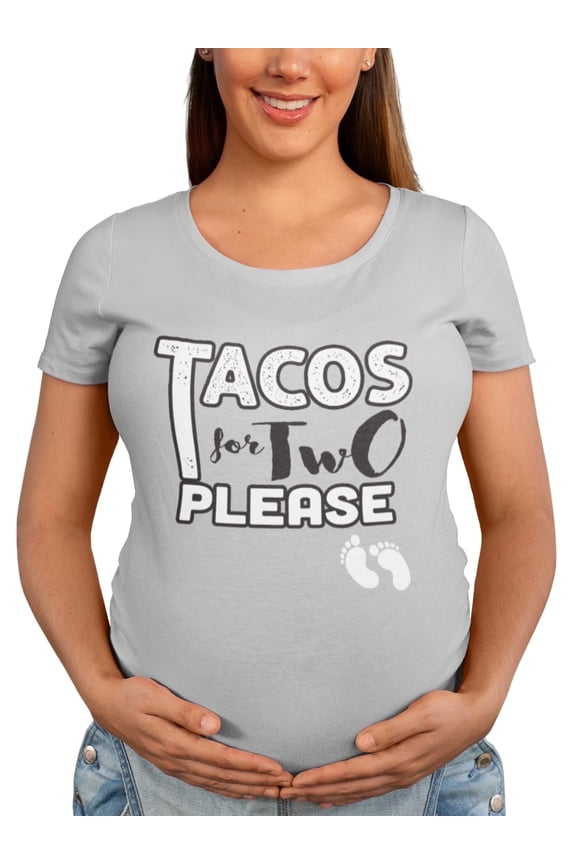 Maternity Cute Funny New Mom Pregnancy Announcement Short Sleeve Crew Neck T-Shirt