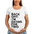 thumbnail image 1 of BROOKLYN VERTICAL Maternity Cute Funny New Mom Pregnancy Announcement Short Sleeve Crew Neck T-Shirt, 1 of 4