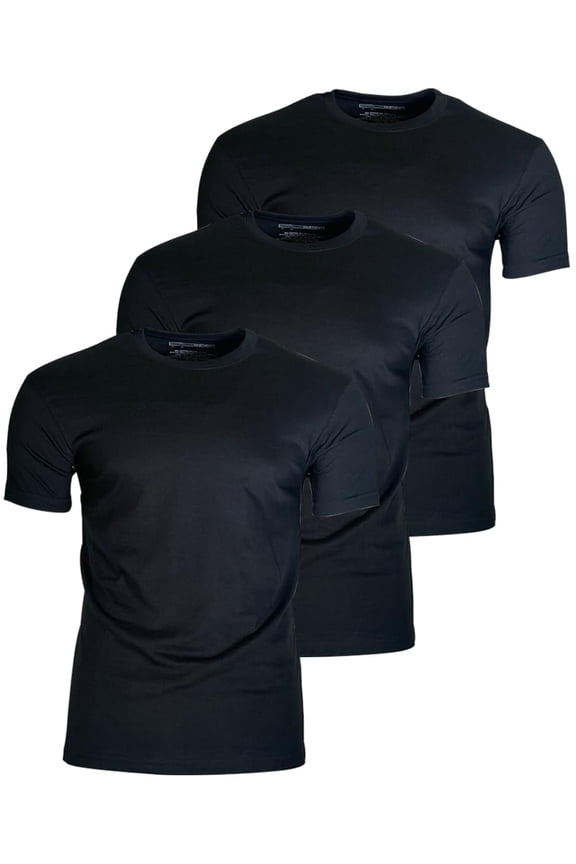 Men's 3-Pack Solid Tees, Soft Comfortable Short Sleeve Crewneck T-Shirts