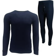 BROOKLYN VERTICAL Mens 2-Piece Waffle Thermals Set | Long Sleeve Shirt, Pants | Long Johns Waffle Thermal Underwear Base Layer Set for Cold Weather
