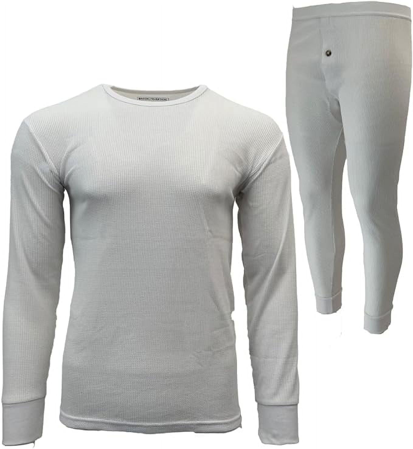 BROOKLYN VERTICAL Mens 2-Piece Waffle Thermals Set | Long Sleeve