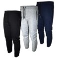 thumbnail image 1 of BROOKLYN VERTICAL Mens 3 Pack Fleece Active Jogger Sweatpants with Zipper Pocket and Drawstring Size S-2XL, 1 of 6