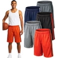 thumbnail image 1 of Brooklyn Vertical Men's 5-Pack Athletic Basketball Shorts with Pockets and Drawstring Closure, 1 of 7