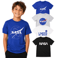 thumbnail image 1 of BROOKLYN VERTICAL Officially Approved NASA Product 4-Pack Boys Short Sleeve Crew Neck T-Shirt with Chest Print | Soft Cotton Sizes 6-20, 1 of 8