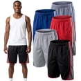 thumbnail image 1 of BROOKLYN VERTICAL Pack of 5 Men?s Mesh Athletic Basketball Quick Dry Shorts with Pockets for Gym, Running & Workout, 1 of 7