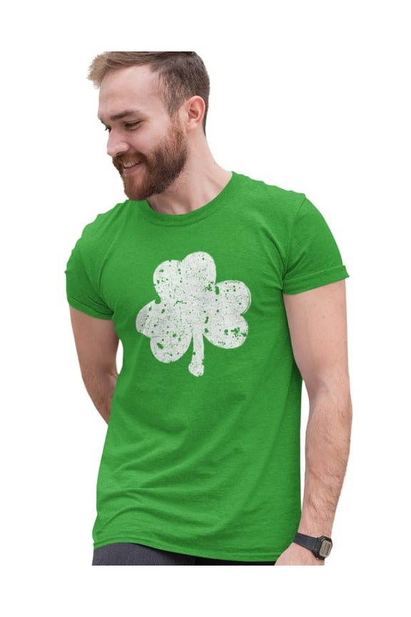 St Patrick's Day Clover Lucky Charm Shenanigans Funny Short Sleeve Crew Neck T-Shirt| for Men and Women
