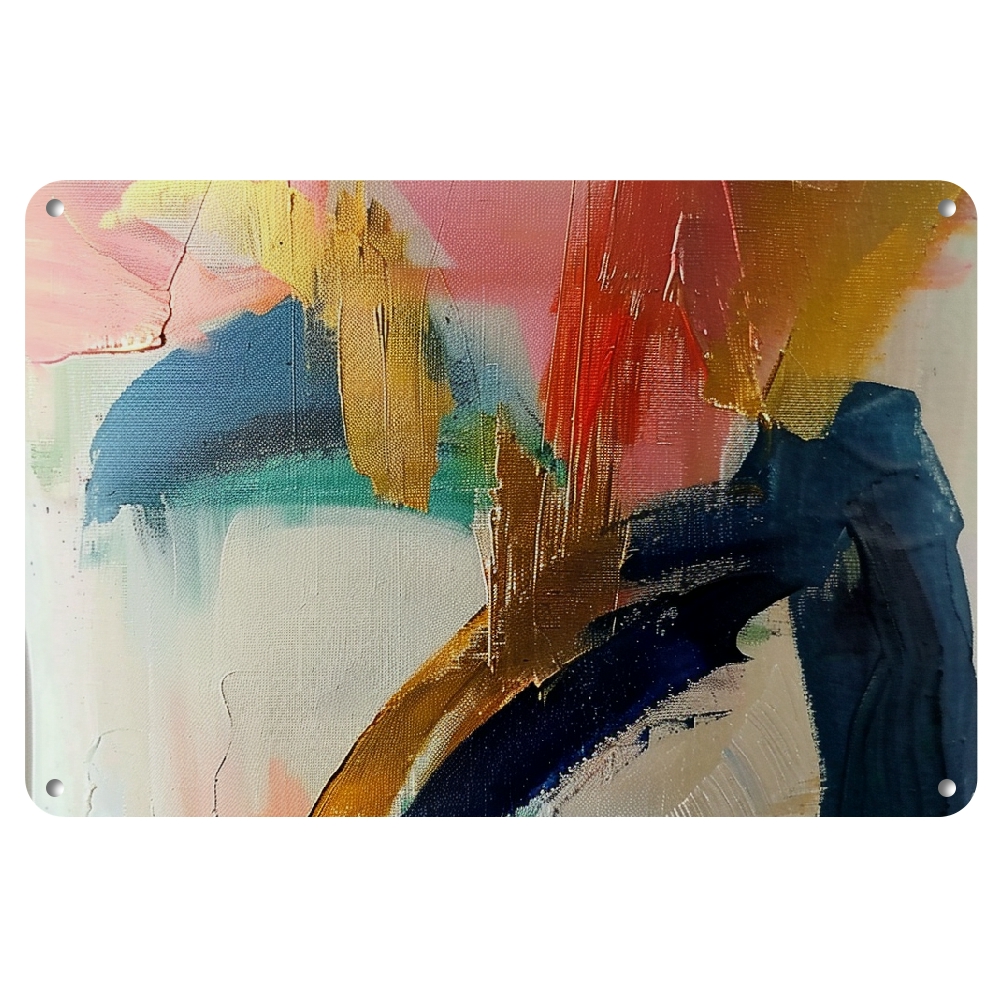 BROOKMAPLES 2PCS Modern Abstract Art Metal Signs - Walmart.com